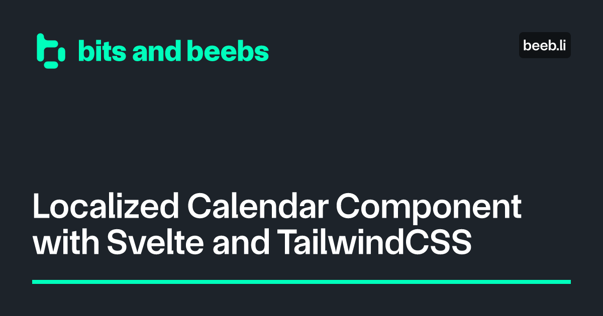 Recently, I needed to create a localized calendar view for a website and decided to craft it from scratch, instead of relying on a pre-made component.